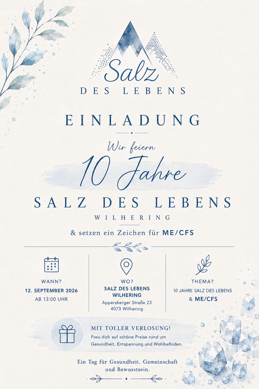 Einladung 10 Jahre Salz des Lebens